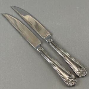 Reed & Barton Stainless Flatware Greenbrier Set of 2 Steak Knives